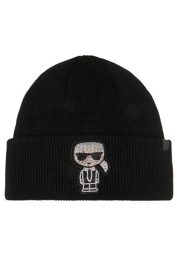 Karl Lagerfeld - Czapka KARL LAGERFELD. Kolor: czarny