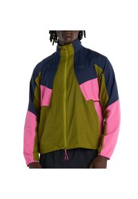 Kurtka męska New Balance MJ61U1I9AAN - zielona. Kolor: zielony. Materiał: materiał, nylon. Sezon: wiosna, jesień #1