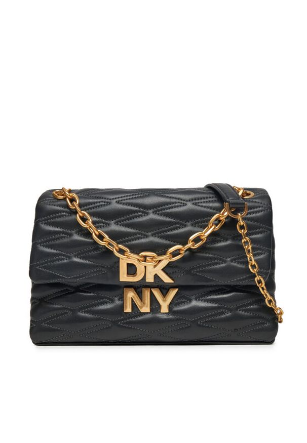 DKNY Torebka Minna R433KG73 Czarny. Kolor: czarny. Materiał: skórzane