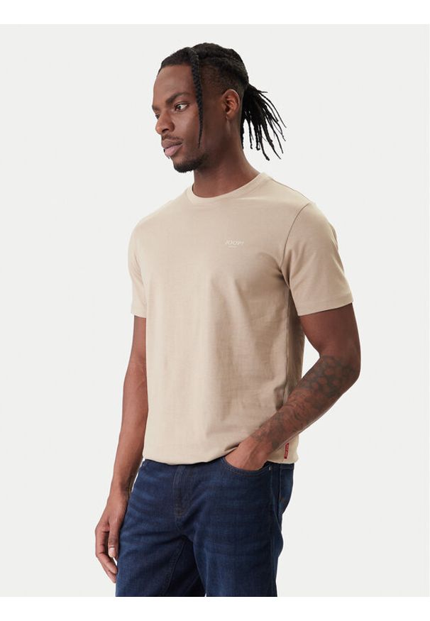 JOOP! Jeans T-Shirt 32Alphis 10011152 30045926 Beżowy Modern Fit. Kolor: beżowy. Materiał: bawełna