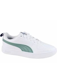 Buty do chodzenia damskie Puma Rickie Jr. Zapięcie: sznurówki. Kolor: biały. Materiał: materiał, syntetyk, tkanina, guma. Szerokość cholewki: normalna. Sport: turystyka piesza
