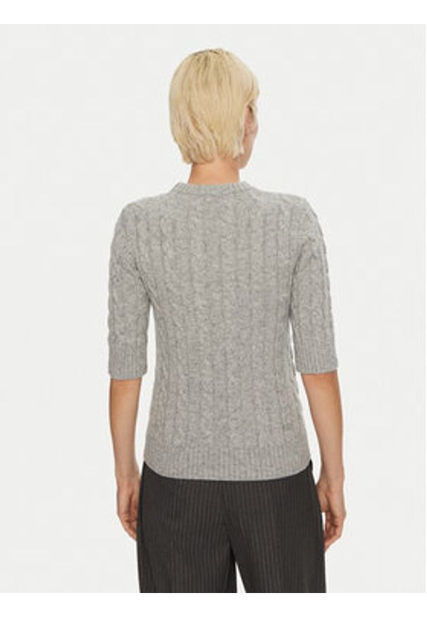 2NDDAY Sweter Natal 2245343456 Szary Slim Fit. Kolor: szary. Materiał: bawełna