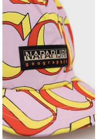 Napapijri czapka Napapijri X Fiorucci kolor różowy wzorzysta. Kolor: różowy