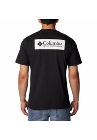 columbia - Koszulka Turystyczna Męska Columbia North Cascades Short Sleeve T-Shirt. Kolor: czarny