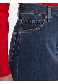 TOMMY HILFIGER - Tommy Hilfiger Spódnica jeansowa WW0WW45666 Granatowy Straight Fit. Kolor: niebieski. Materiał: bawełna
