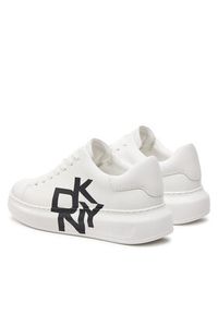 DKNY Sneakersy K1408368 Biały. Kolor: biały. Materiał: skóra #5