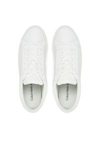 Calvin Klein Jeans Sneakersy Low Profile Cupsole Cm YM0YM01190 Biały. Kolor: biały. Materiał: skóra #6