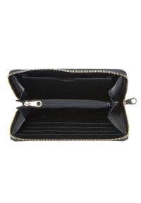 Wittchen - Damski portfel skórzany z łańcuszkiem. Kolor: czarny. Materiał: skóra. Wzór: aplikacja #7