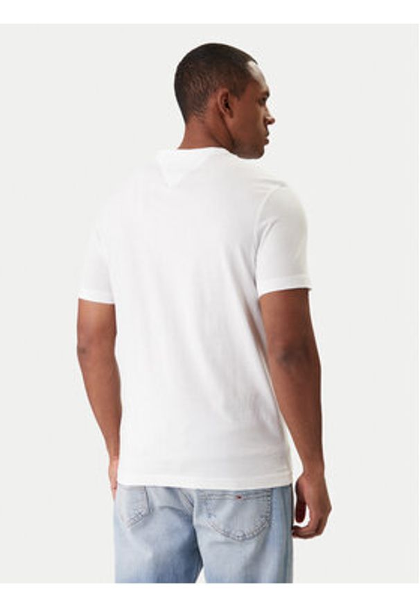 TOMMY HILFIGER - Tommy Hilfiger T-Shirt Brand Love MW0MW41456 Biały Regular Fit. Kolor: biały. Materiał: bawełna