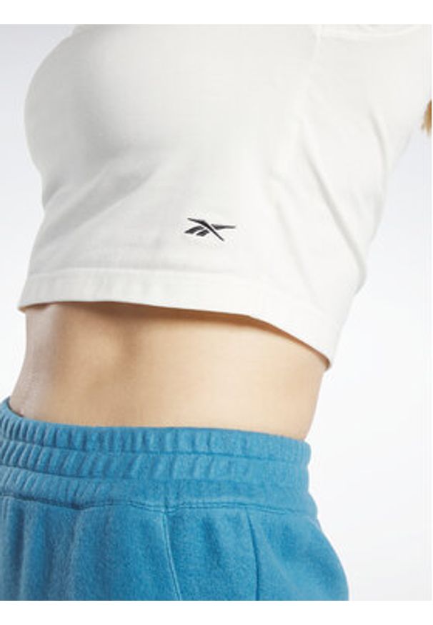 Reebok T-Shirt Reebok Classics Cropped Jersey T-Shirt HS0362 Biały. Kolor: biały. Materiał: bawełna