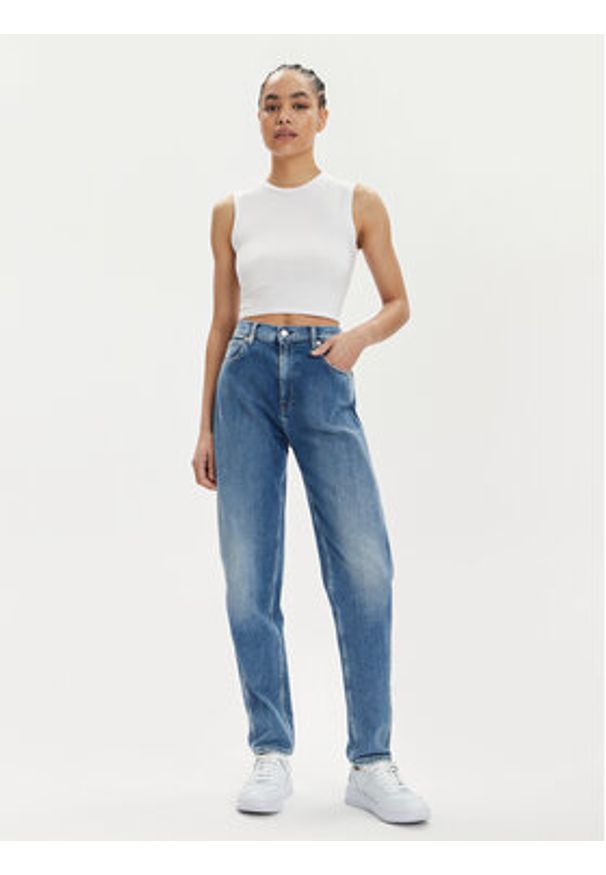 Replay Jeansy WB471.000.581 Niebieski Balloon Fit. Kolor: niebieski