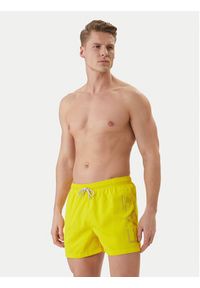 EA7 Emporio Armani Szorty kąpielowe 7M002001 AF14497 M2004 Żółty Regular Fit. Kolor: żółty. Materiał: syntetyk #4