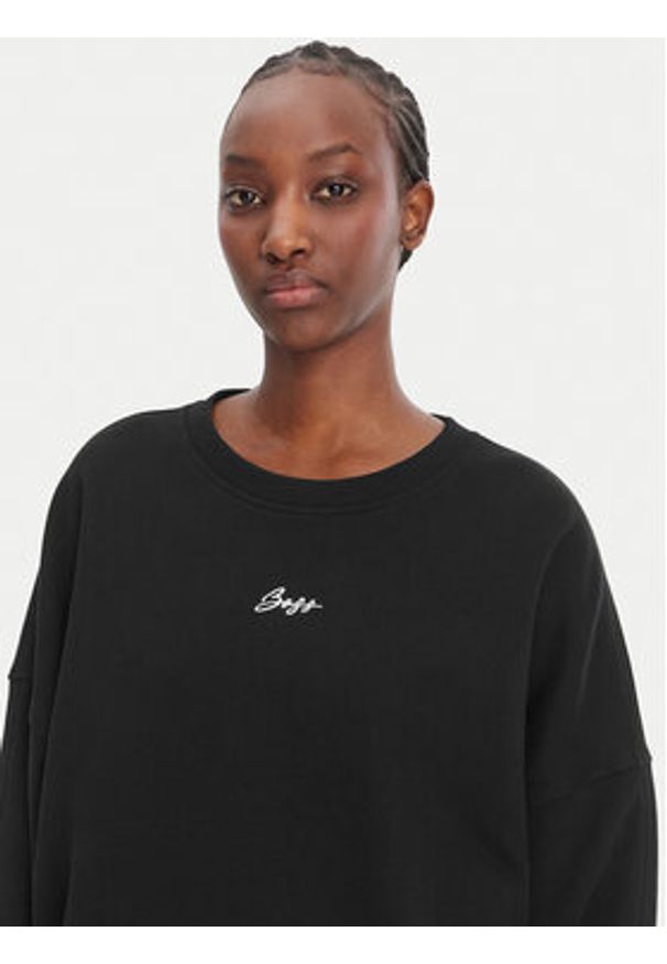 BOSS Bluza C_Ever 50554711 Czarny Oversize. Kolor: czarny. Materiał: bawełna