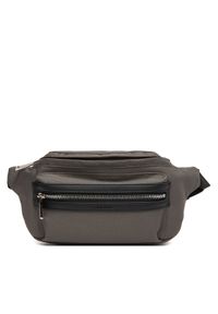 Calvin Klein Saszetka nerka Contrast Belt Bag LV04D3073G Szary. Kolor: szary. Materiał: materiał