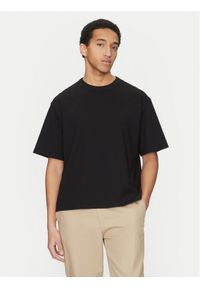 Jack & Jones - Jack&Jones T-Shirt Manchester 12275656 Czarny Cropped Fit. Kolor: czarny. Materiał: bawełna