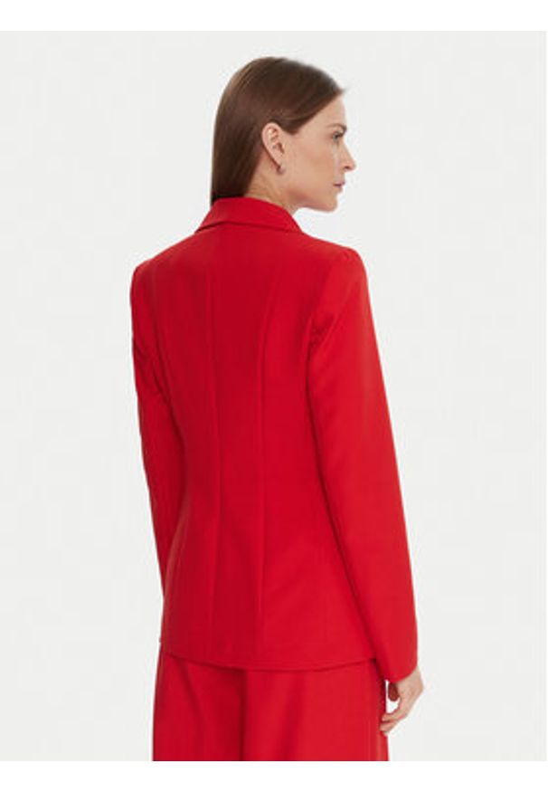 Maryley Marynarka 25IB139/43MA Czerwony Regular Fit. Kolor: czerwony. Materiał: syntetyk