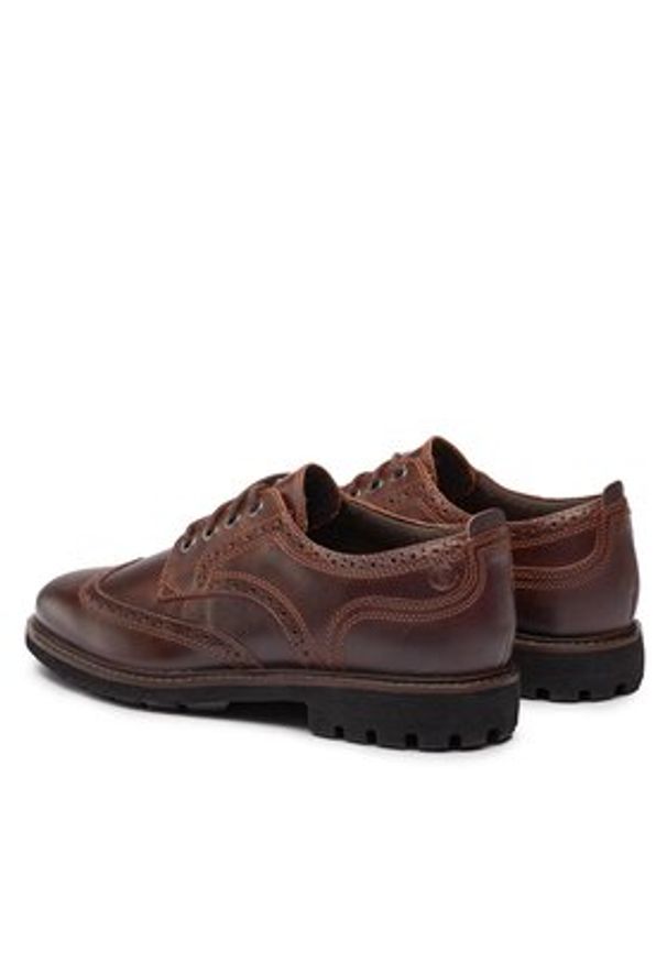 Clarks Półbuty Batcombe Far 261734397 Brązowy. Kolor: brązowy. Materiał: skóra