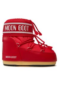 Moon Boot Śniegowce 80D1409340 Czerwony. Kolor: czerwony. Materiał: skóra