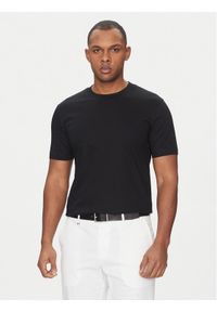 BOSS T-Shirt H-Tessler 17 50523931 Czarny Slim Fit. Kolor: czarny. Materiał: bawełna #1