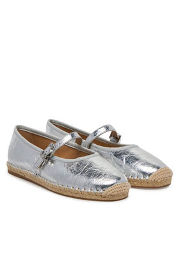 MICHAEL Michael Kors Espadryle Lynn 40S5LYFP2M Srebrny. Kolor: srebrny. Materiał: skóra