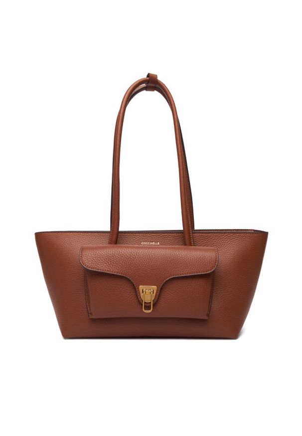 Coccinelle Torebka T8A Coccinelle Double Beat E1 T8A 11 03 01 Brązowy. Kolor: brązowy. Materiał: skórzane