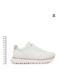 TOMMY HILFIGER - Tommy Hilfiger Sneakersy Low Cut Lace-Up T3A9-33996-1355A Biały. Kolor: biały. Materiał: skóra #7