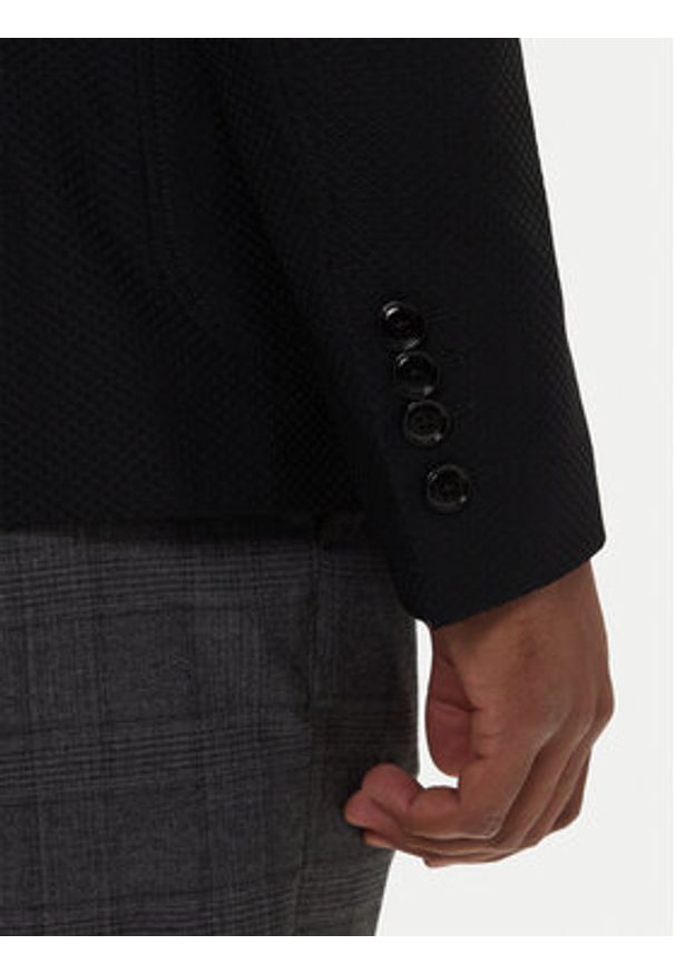 JOOP! Marynarka Huntsville-J 30047604 Czarny Slim Fit. Kolor: czarny. Materiał: syntetyk