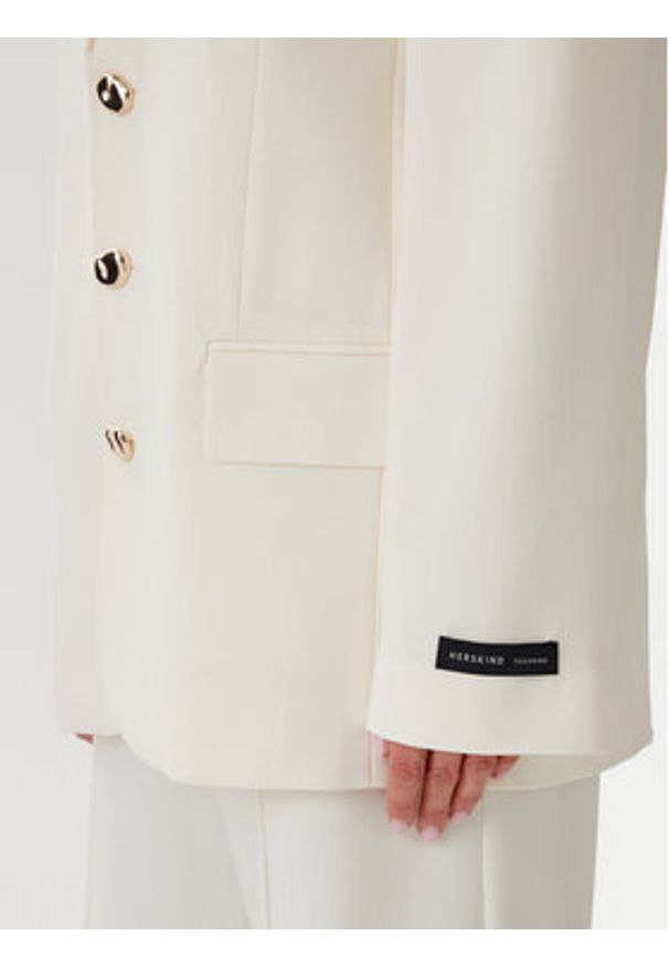 Herskind Marynarka 5508519(G) Biały Regular Fit. Kolor: biały. Materiał: syntetyk