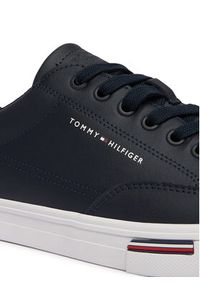 TOMMY HILFIGER - Tommy Hilfiger Tenisówki Vulc Core Rwb Long Lace Lth FM0FM05814 Granatowy. Kolor: niebieski. Materiał: skóra #5