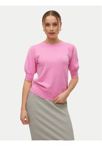 Vero Moda Bluzka Hollykaris 10310577 Różowy Regular Fit. Kolor: różowy. Materiał: syntetyk #1