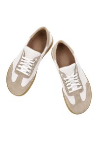 Białe Półbuty Barefoot Wasak Minimalistyczne Obuwie Męskie. Okazja: na co dzień. Kolor: biały. Materiał: skóra, welur, materiał. Wzór: grochy. Styl: klasyczny, casual, elegancki #4