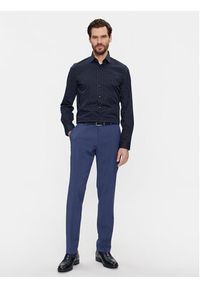 Calvin Klein Koszula K10K112091 Granatowy Slim Fit. Kolor: niebieski. Materiał: bawełna #3