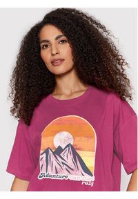 Roxy T-Shirt Start Adventures ERJZT05390 Fioletowy Relaxed Fit. Kolor: fioletowy. Materiał: bawełna #5