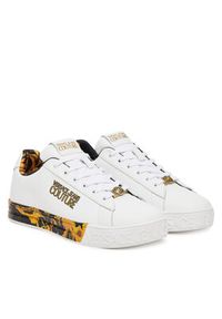 Versace Jeans Couture Sneakersy 79VA3SKL Biały. Kolor: biały. Materiał: skóra #4