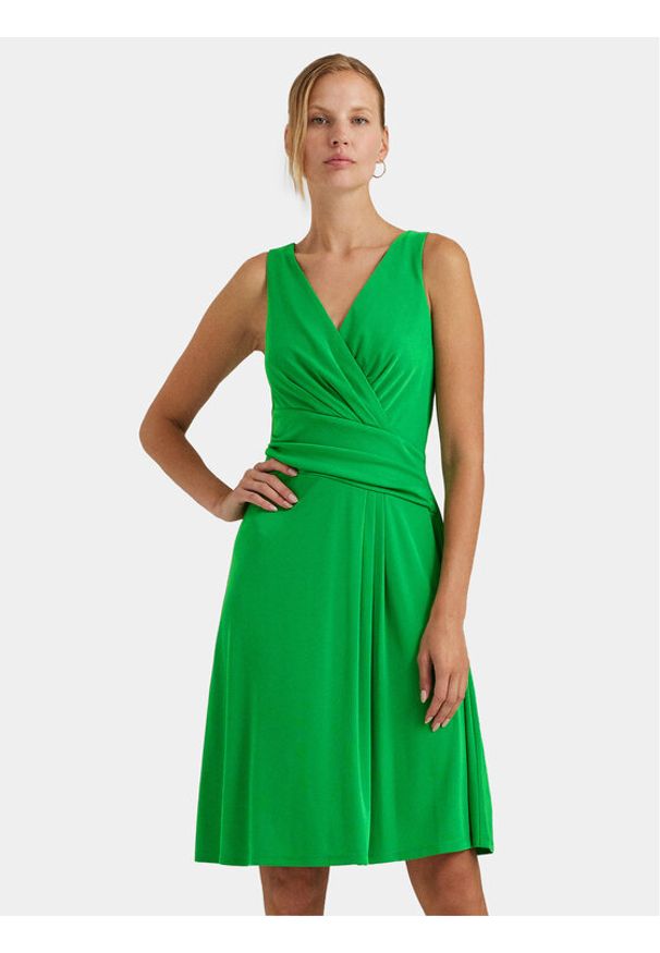 Lauren Ralph Lauren Sukienka koktajlowa 250865006017 Zielony Regular Fit. Kolor: zielony. Materiał: syntetyk. Styl: wizytowy