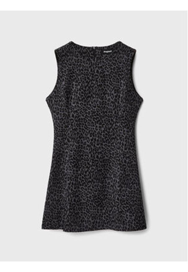 Desigual Sukienka codzienna Meysins 22WWVW28 Szary Slim Fit. Okazja: na co dzień. Kolor: szary. Materiał: wiskoza. Typ sukienki: proste. Styl: casual