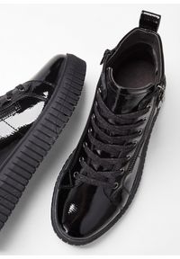 bonprix - Botki sznurowane Jana, wygodna tęgość. Kolor: czarny #2