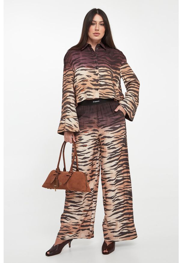 Pinko - Koszula damska ze zwierzęcym wzorem Cordelia PINKO. Wzór: motyw zwierzęcy