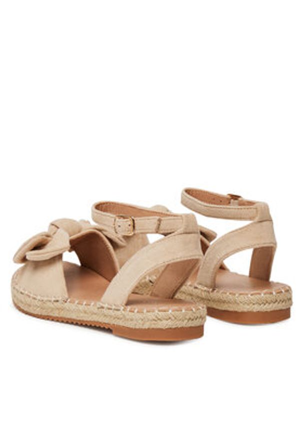 DeeZee Espadryle LE601-107 Beżowy. Kolor: beżowy. Materiał: materiał