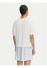 TOMMY HILFIGER - Tommy Hilfiger Piżama UW0UW06328 Biały Regular Fit. Kolor: biały. Materiał: wiskoza #3