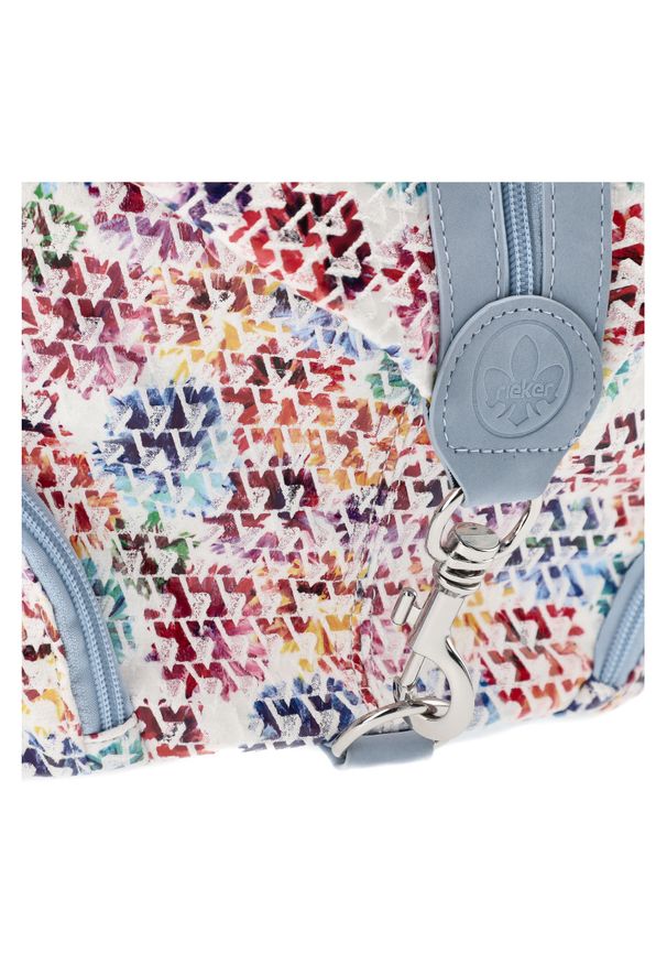 Niebieski Stylowy Damski Plecak Rieker. Kolor: niebieski. Materiał: materiał. Styl: elegancki