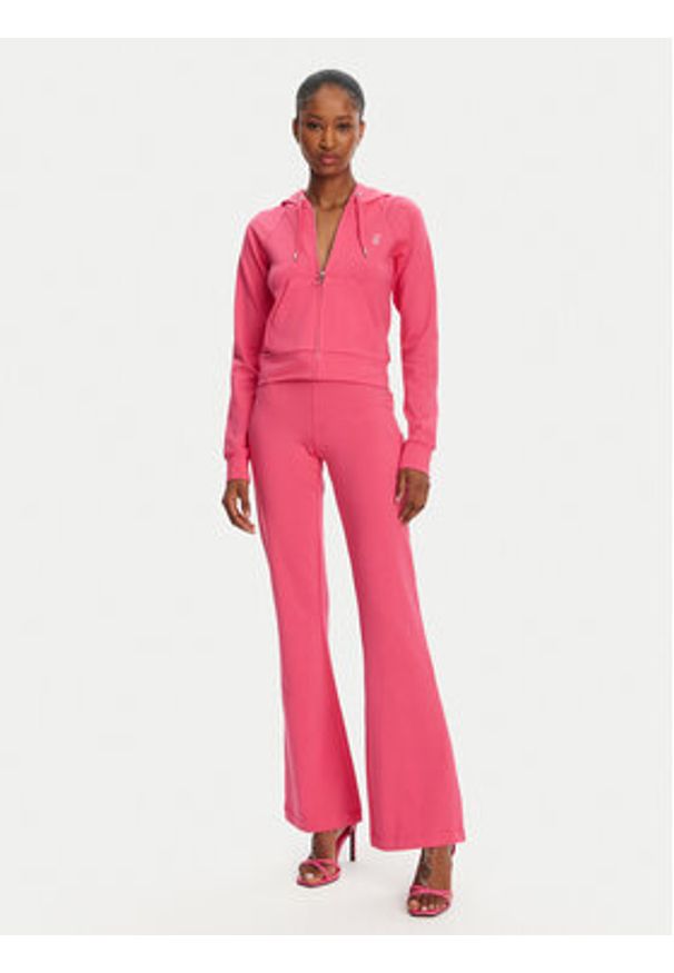 Juicy Couture Spodnie dresowe Apollo JCWBJ125311 Różowy Flared Leg. Kolor: różowy. Materiał: dresówka