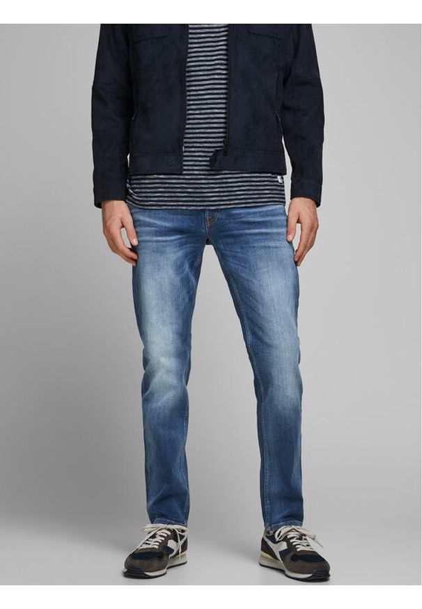 Jack & Jones Jeansy Mike 12168290 Niebieski Tapered Fit. Kolor: niebieski