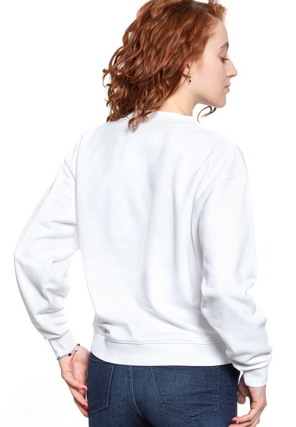 Wrangler - BLUZA WRANGLER 80´S RETRO SWEAT WHITE W6N0HO989 112130773. Styl: retro