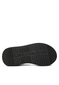 Calvin Klein Jeans Sandały Sandal Velcro Webbing In Mtl YW0YW01480 Czarny. Kolor: czarny. Materiał: materiał #5