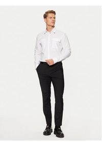 Hugo - HUGO Koszula Ermetal 50534281 Biały Slim Fit. Kolor: biały. Materiał: bawełna #5