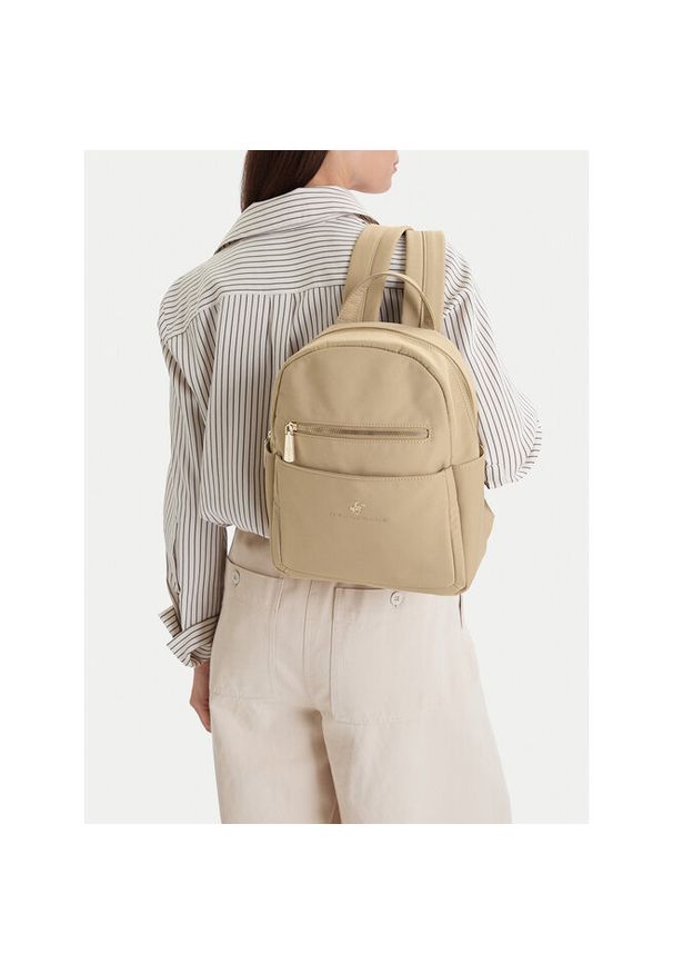 Plecak Beverly Hills Polo Club. Kolor: beżowy