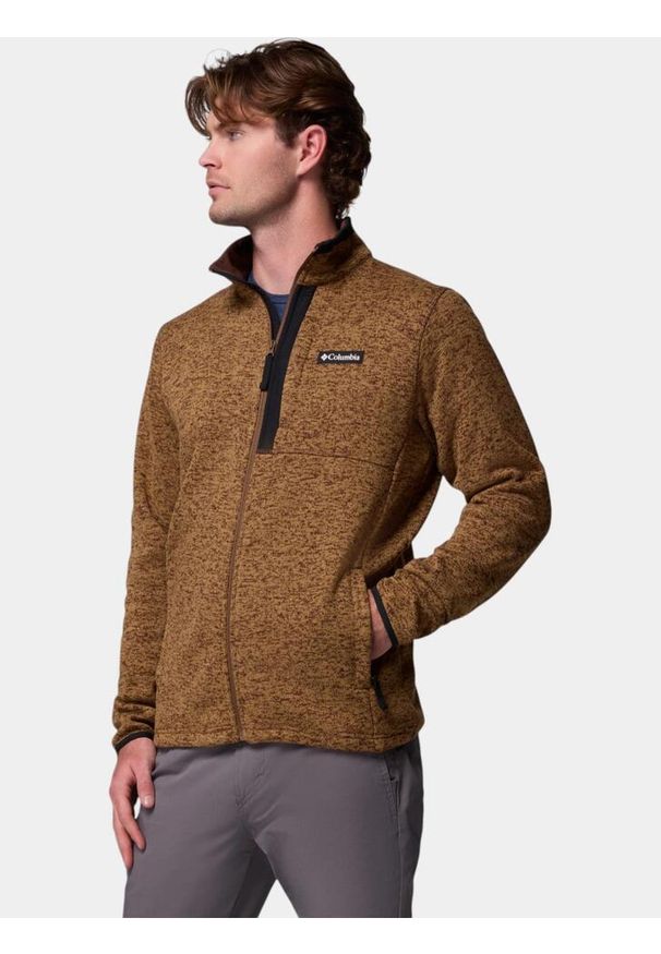 columbia - Sweter Męski Columbia Sweater Weather. Kolor: brązowy. Materiał: polar. Sport: turystyka piesza
