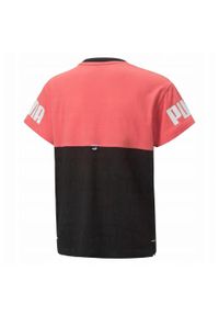 Puma - Koszulka Dziecięca Power Colour Block T-shirt. Kolor: czerwony, wielokolorowy, czarny