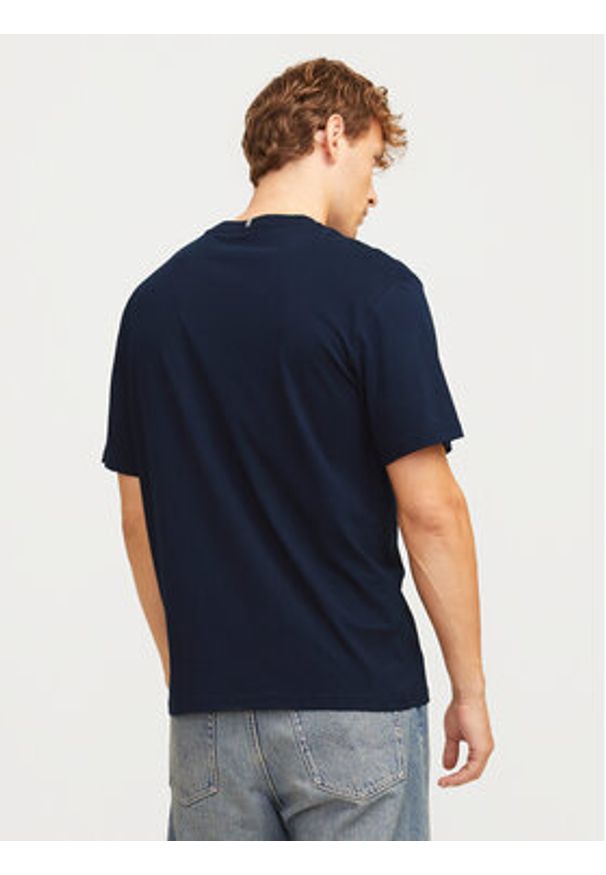 Jack & Jones - Jack&Jones T-Shirt Fredeiksberg 12262492 Granatowy Regular Fit. Kolor: niebieski. Materiał: bawełna